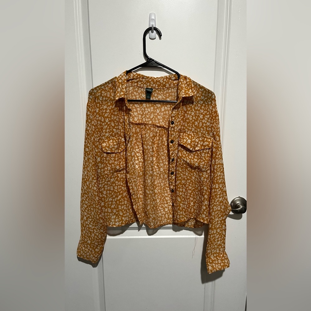 Wild Fable Button Up Floral Top